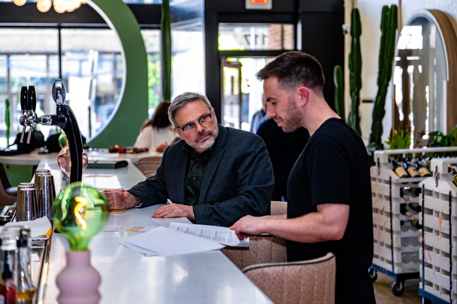 quantum foam studios team preparing for a client event